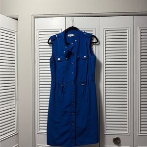 Calvin Klein Blue Sleeveless Dress